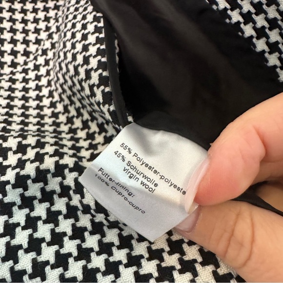 Akris Punto black and white houndstooth blazer jacket size US8 - Picture 5 of 8